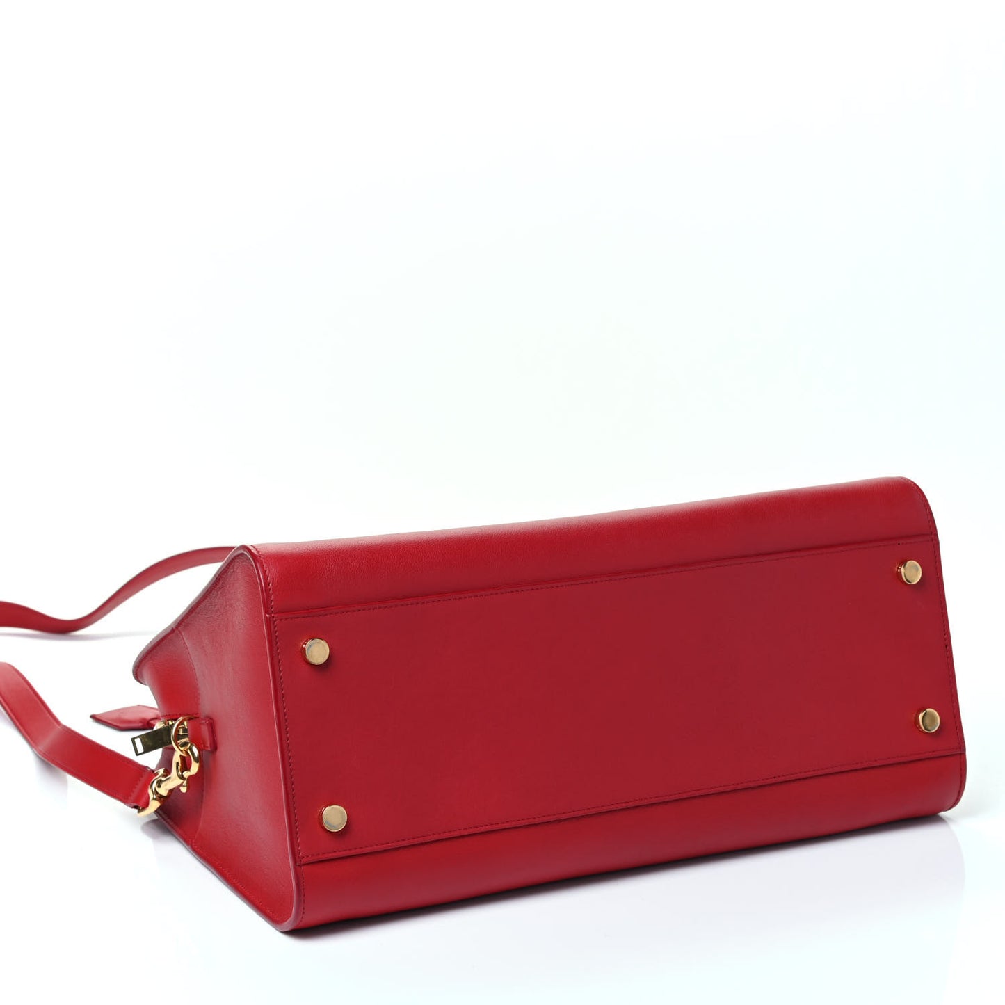 Smooth Calfskin Medium Monogram Cabas Red