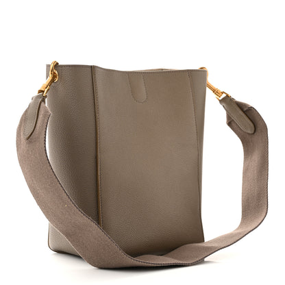 Celine Soft Grained Calfskin Small Sangle Bucket Bag Taupe 3 of 10