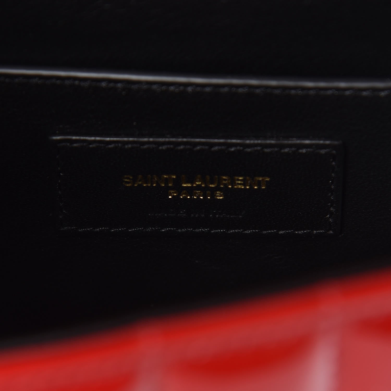 Saint Laurent Patent Calfskin Matelasse Monogram Medium Vicky Chain Bag Rouge Eros 8 of 9