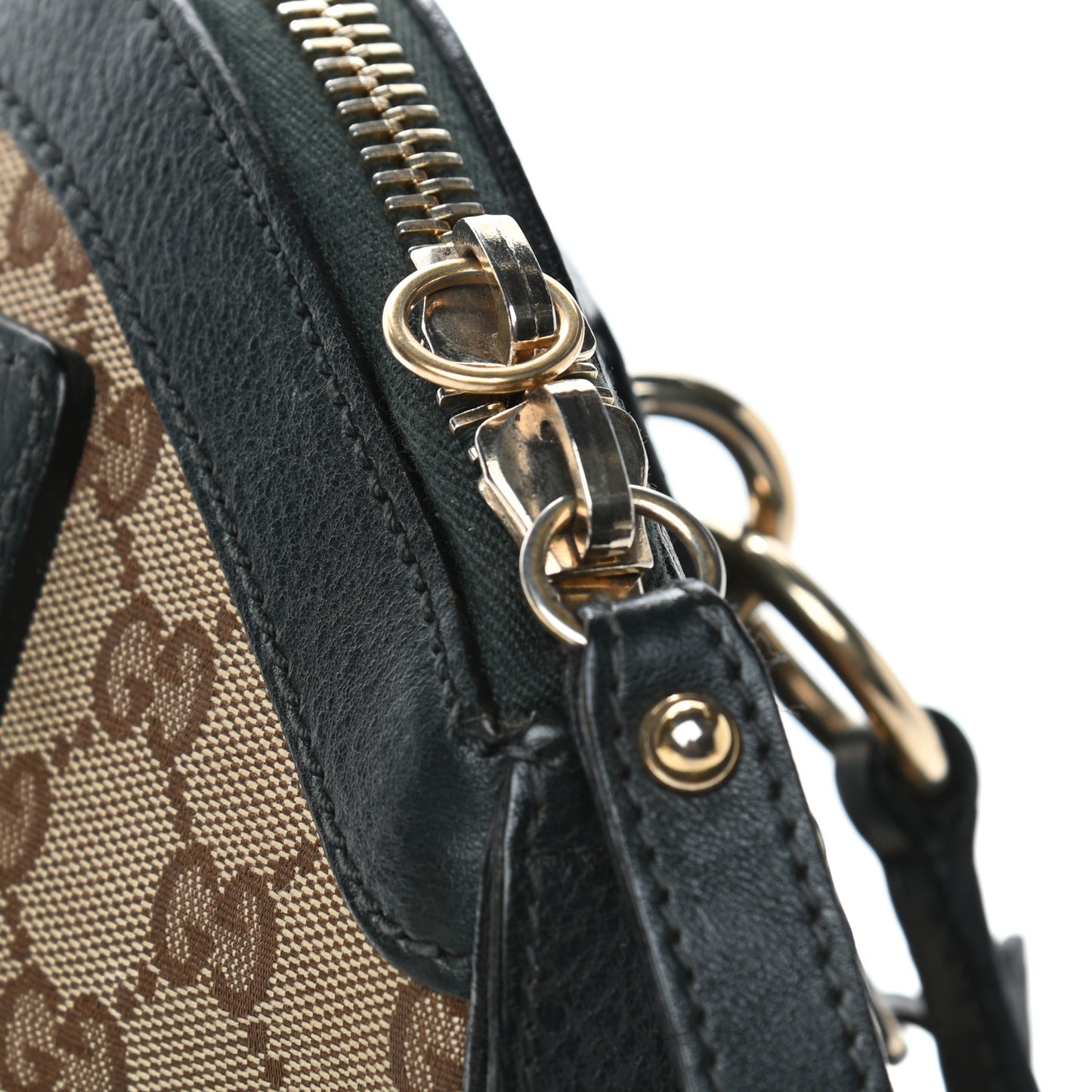 Monogram Medium Top Handle Bag Brown
