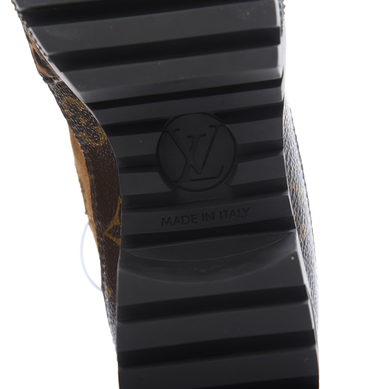Louis Vuitton Suede Calfskin Monogram Laureate Platform Desert Boots 36 Cognac 6 of 7