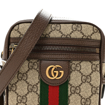 Gucci GG Supreme Monogram Web Mini Ophidia Messenger Brown 7 of 11
