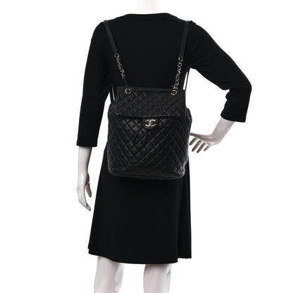 Chanel Calfskin Quilted Large Urban Spirit Backpack Black 2 of 15