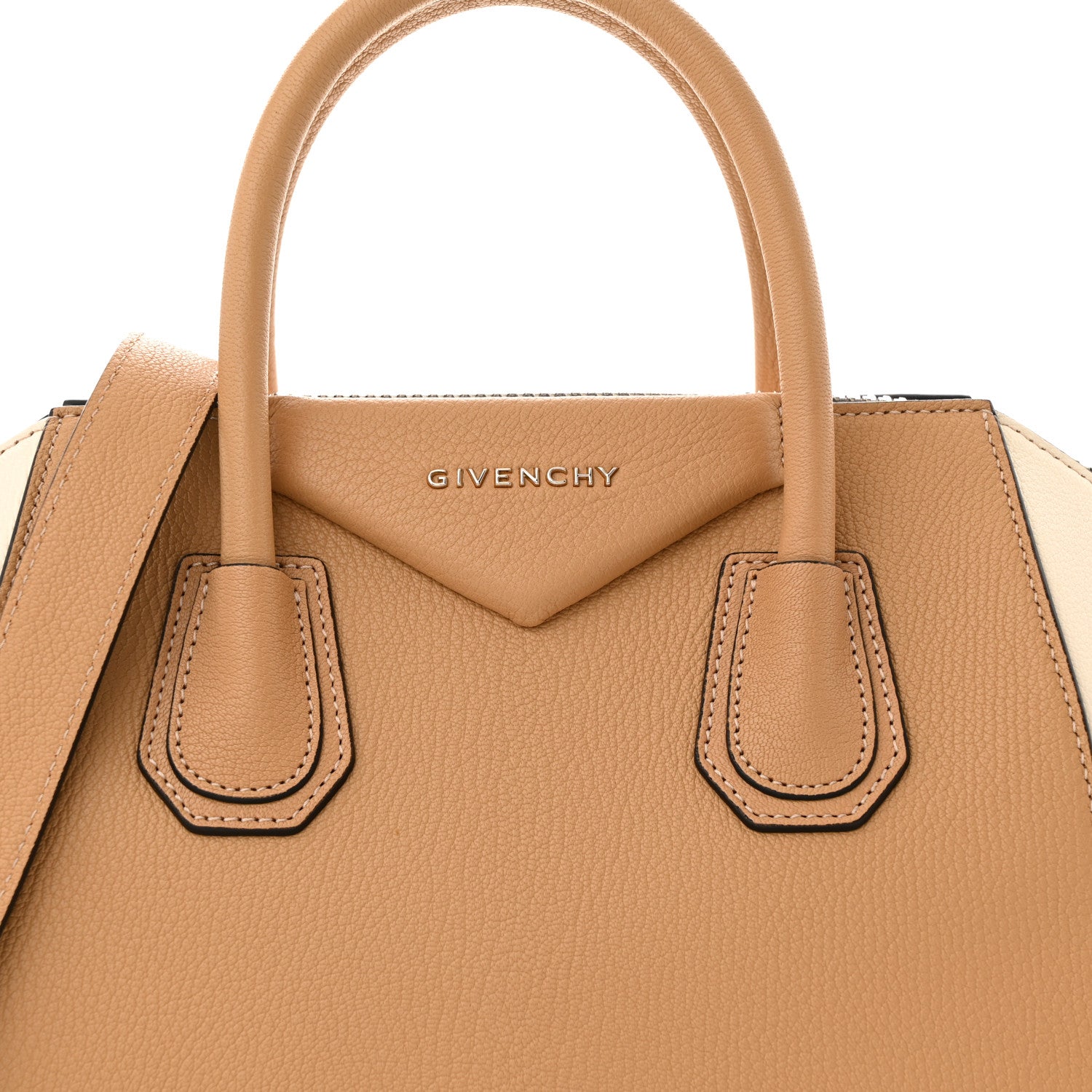 Givenchy Sugar Goatskin Small Bi-Color Antigona Light Beige 8 of 12