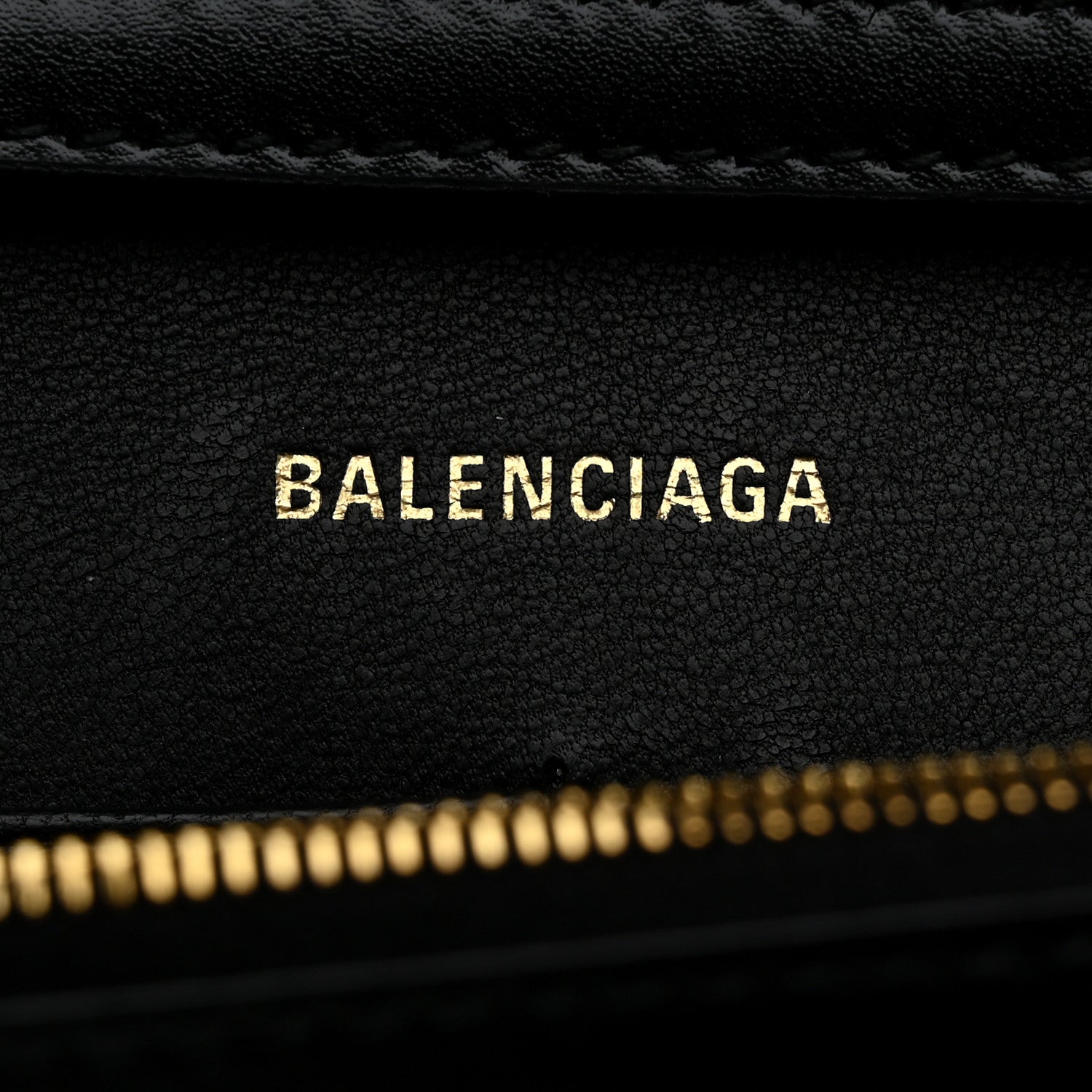 Balenciaga Shiny Box Calfskin Hourglass Chain Bag Black 6 of 9