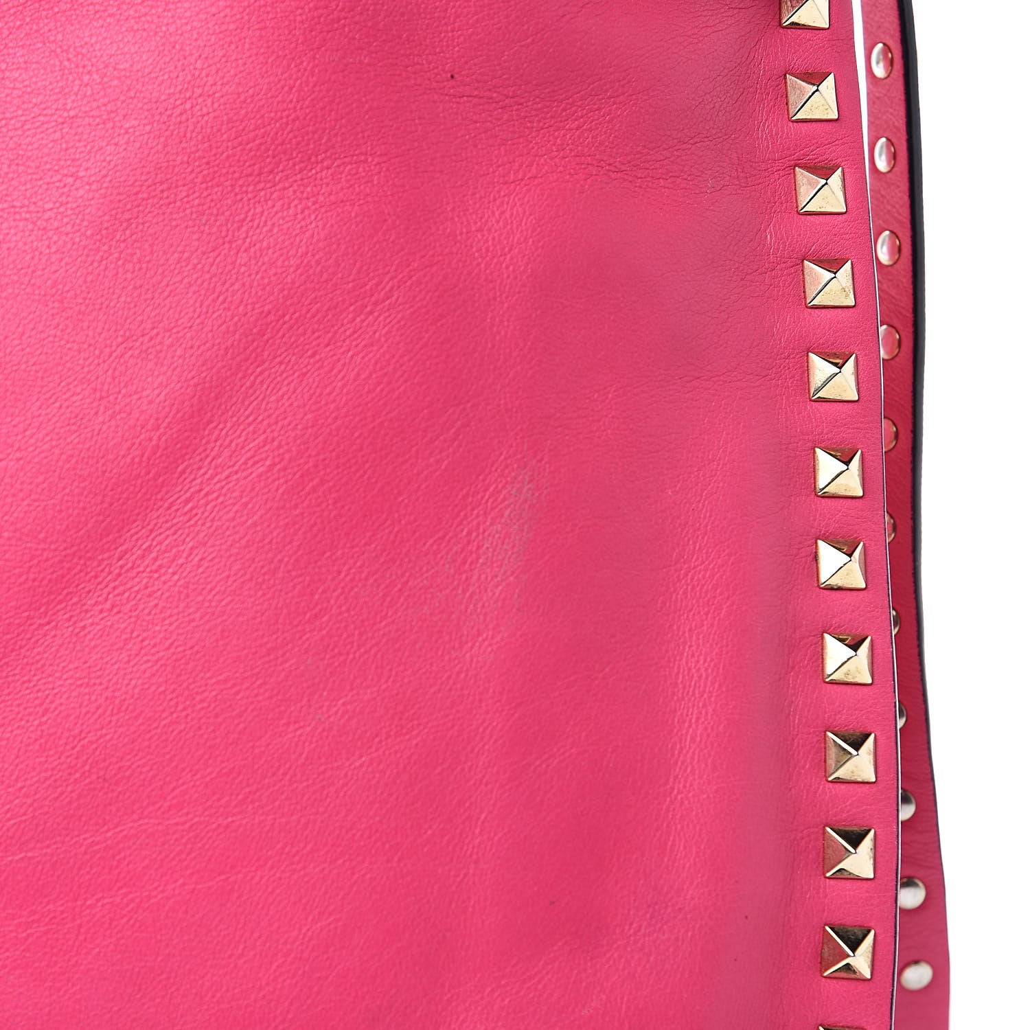 Valentino Garavani Vitello Small Rockstud Hobo Pop Fuxia 11 of 13
