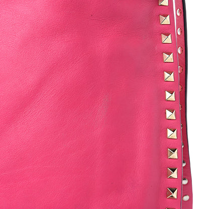 Valentino Garavani Vitello Small Rockstud Hobo Pop Fuxia 11 of 13