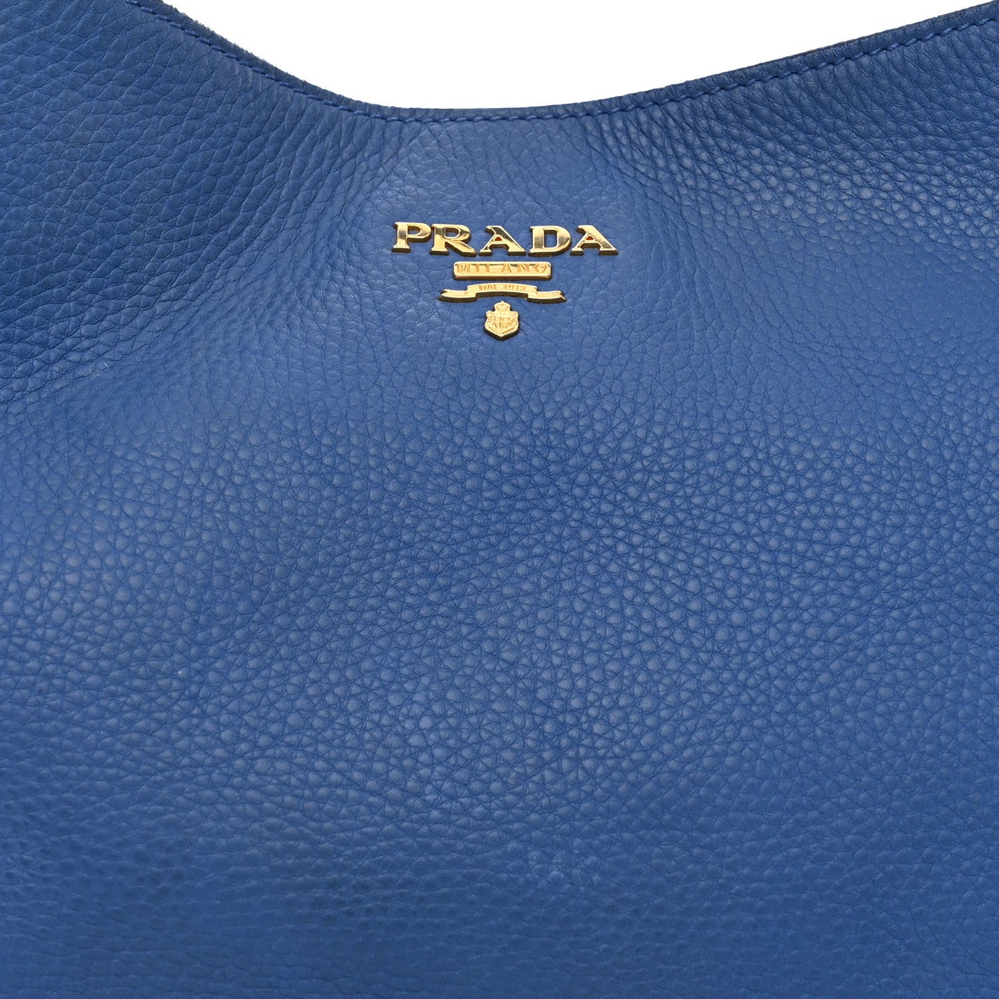 Vitello Daino Side Pocket Hobo Azzurro