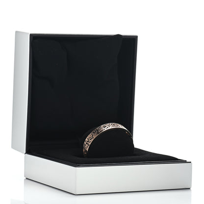 Chanel 18K Rose Gold Camellia Ajoure Bangle Bracelet 5 of 5