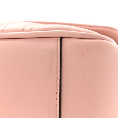 Gucci Calfskin Matelasse Small GG Marmont Shoulder Bag Perfect Pink 15 of 17