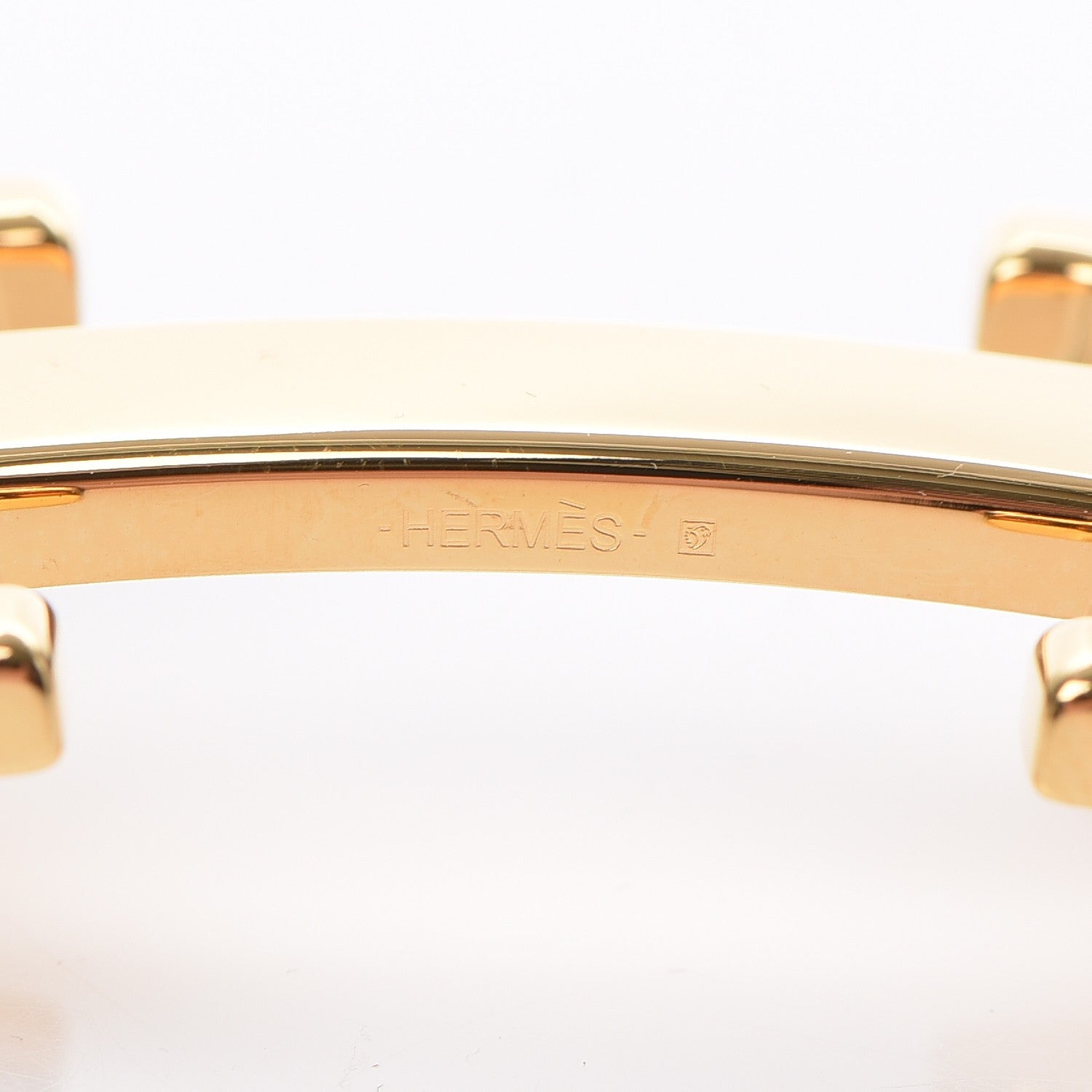 Hermes Polished 32mm H Belt Buckle Gold 5 of 5