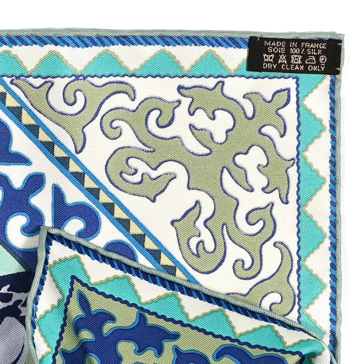 Silk Appaloosa Des Steppes Pocket Square