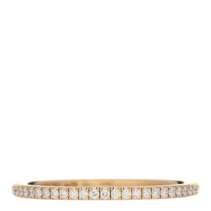 Cartier 18K Yellow Gold Diamond 1.5mm Etincelle de Cartier Wedding Band Ring 60 9 1 of 5