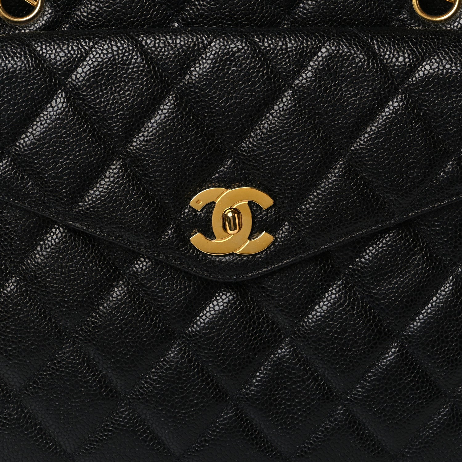 Chanel Caviar Quilted Flap Shoulder Bag Black 10 of 12