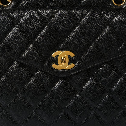 Chanel Caviar Quilted Flap Shoulder Bag Black 10 of 12