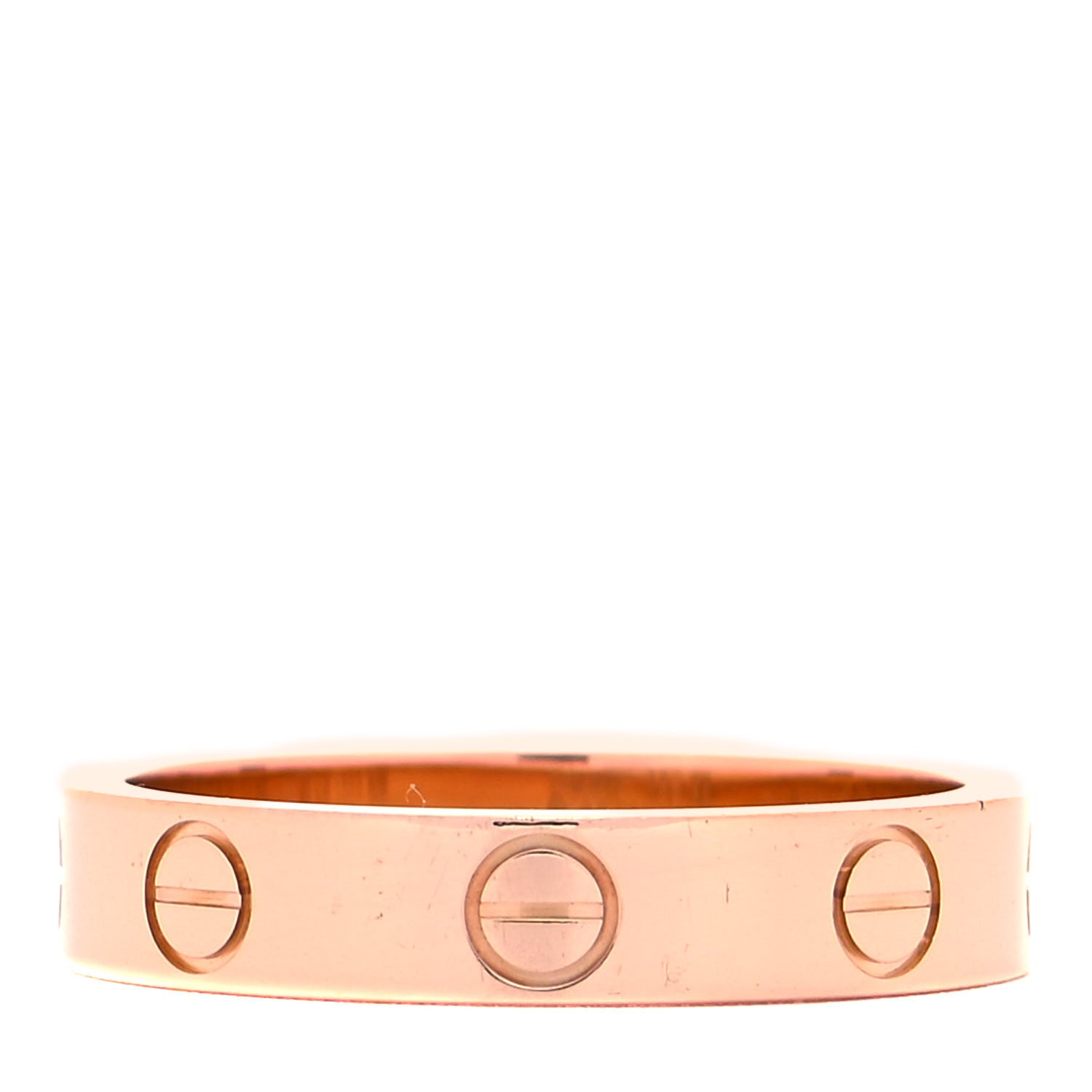 Cartier 18K Pink Gold 3.5mm LOVE Wedding Band Ring 50 5.25 3 of 4