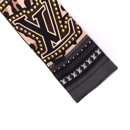 Louis Vuitton Silk Monogram LV World Bandeau Brown 2 of 4