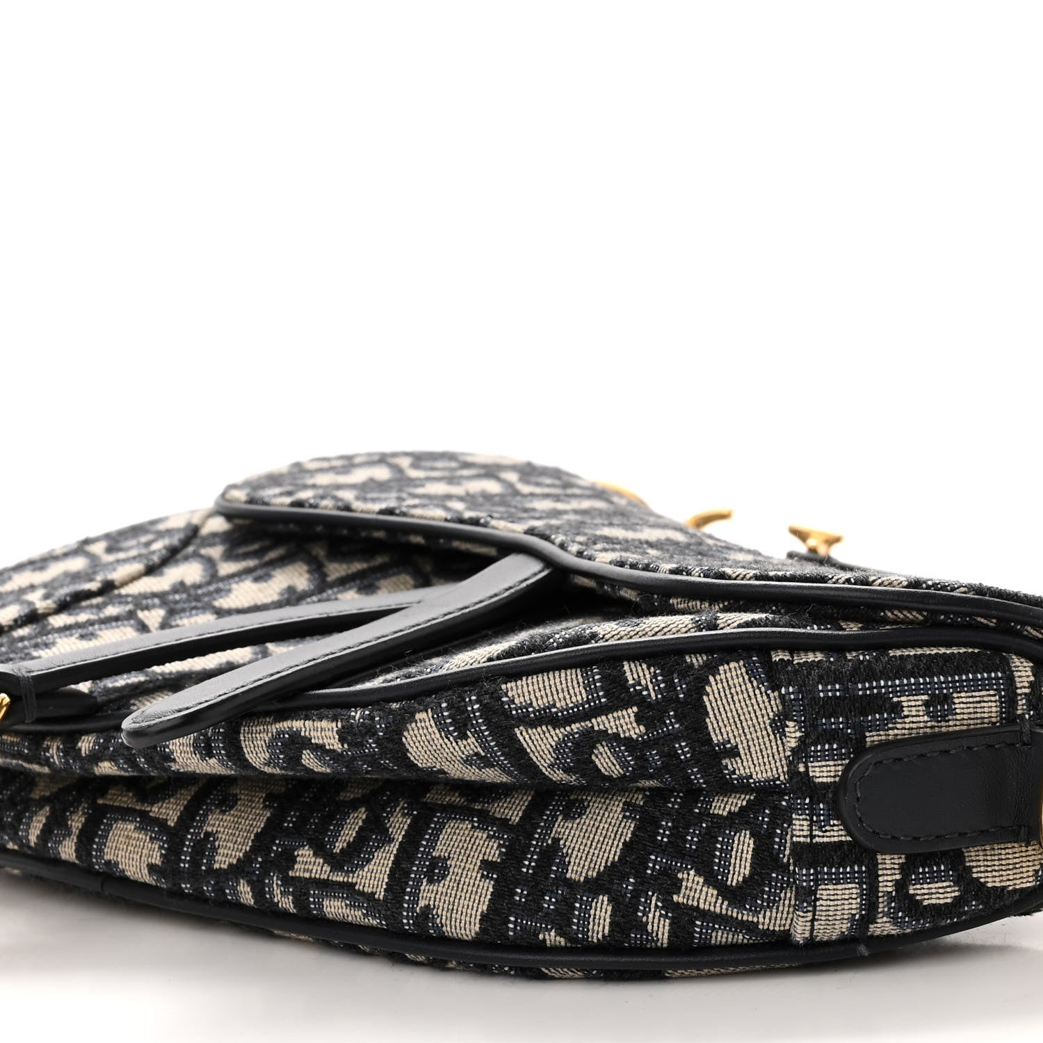 Christian Dior Oblique Mini Saddle Bag Blue 9 of 9