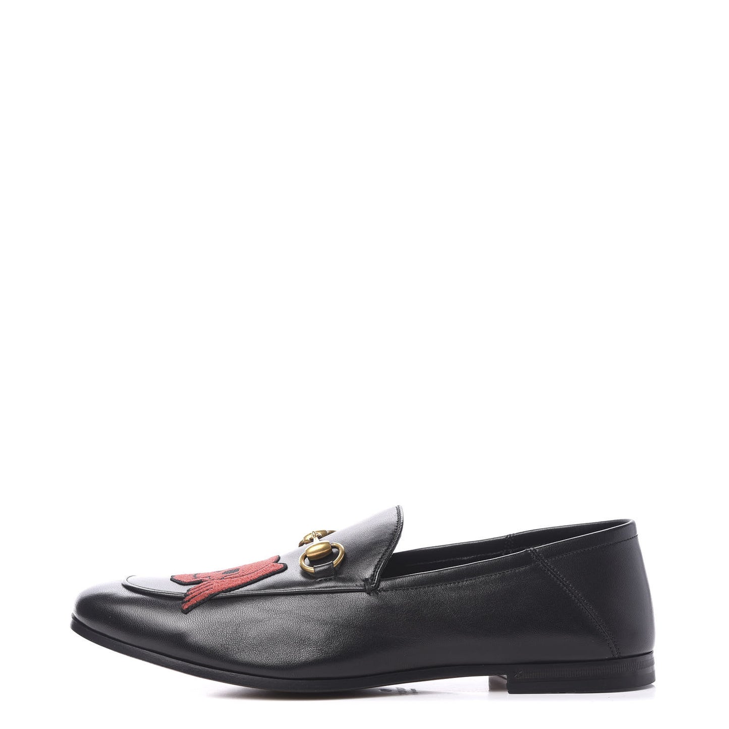 Lambskin Skull Embroidered Mens Brixton Horsebit Loafers 9 Black
