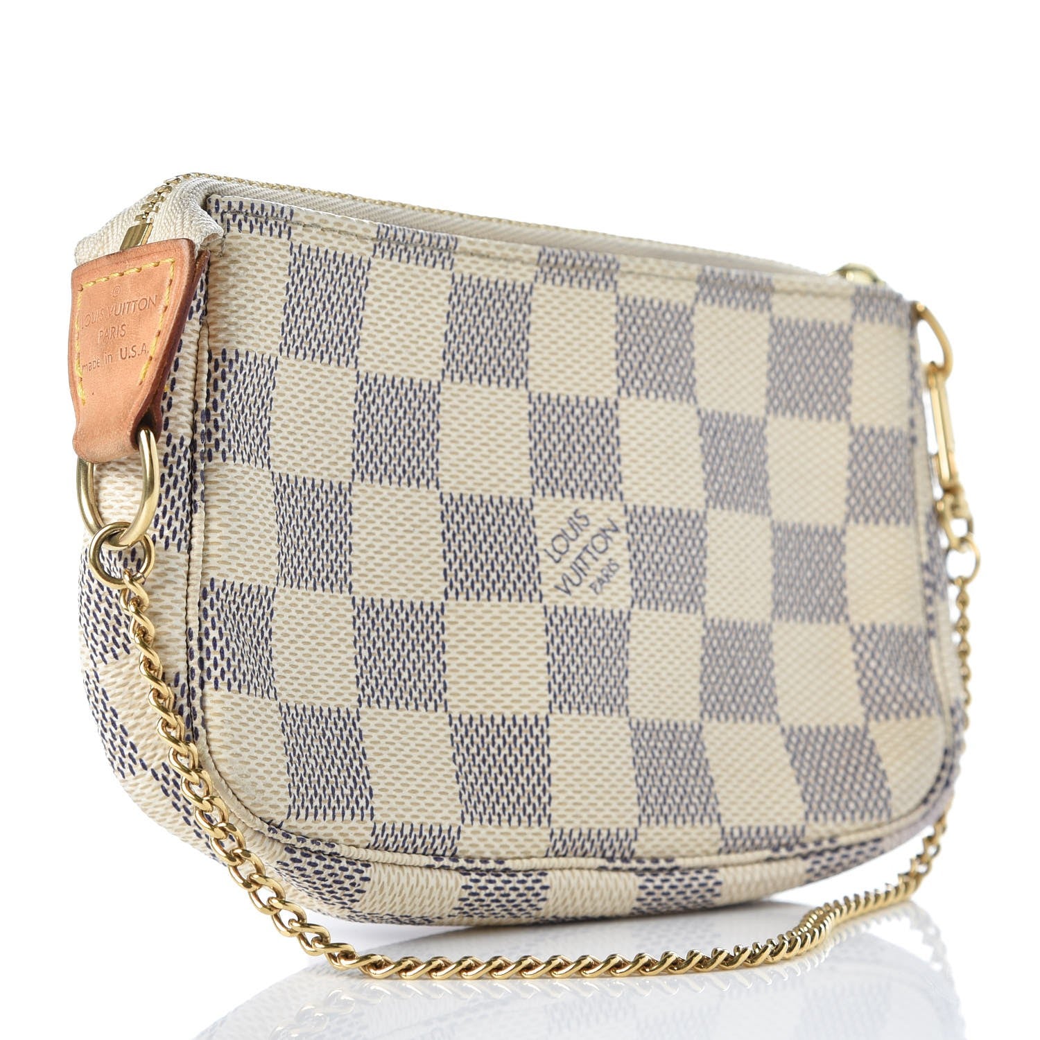 Louis Vuitton Damier Azur Mini Pochette Accessories 3 of 7