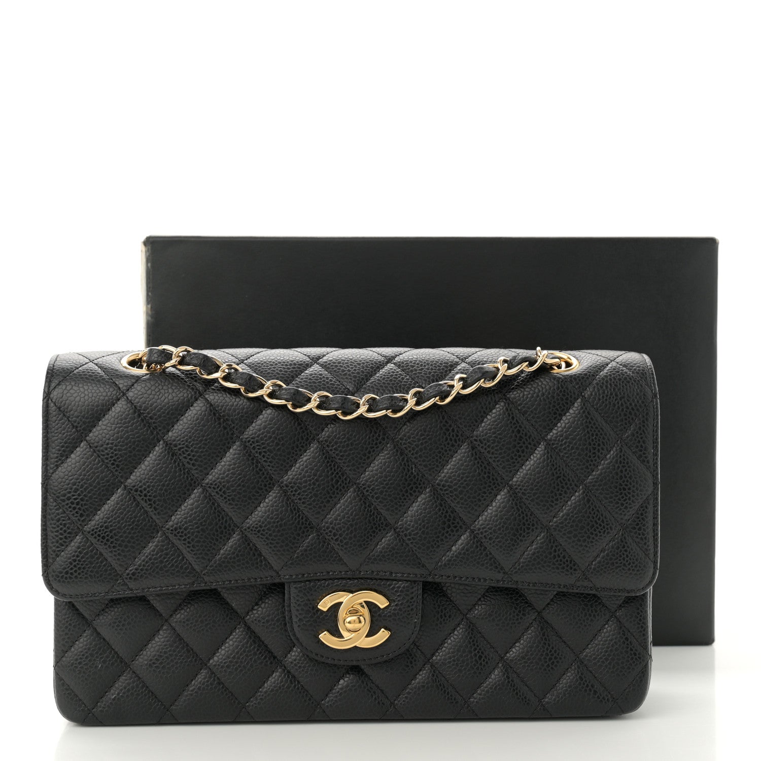 Chanel Caviar Quilted Medium Double Flap Black 11 of 11