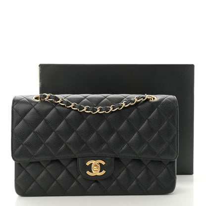 Chanel Caviar Quilted Medium Double Flap Black 11 of 11
