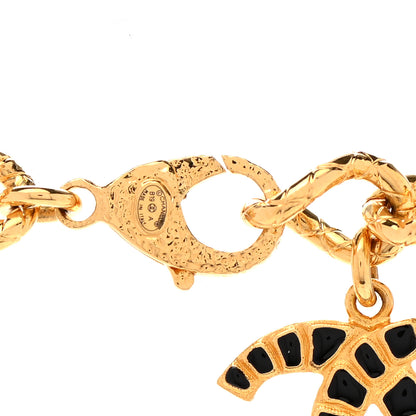 Chanel Resin Metal Along The Nile Large CC Necklace Gold Black 6 of 6