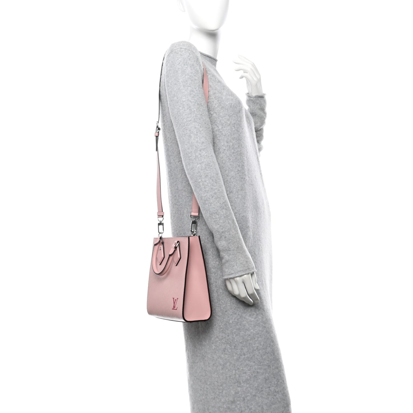 Epi Sac Plat BB Rose Ballerine