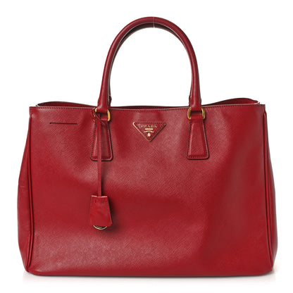 Prada Saffiano Lux Large Tote Fuoco 1 of 11