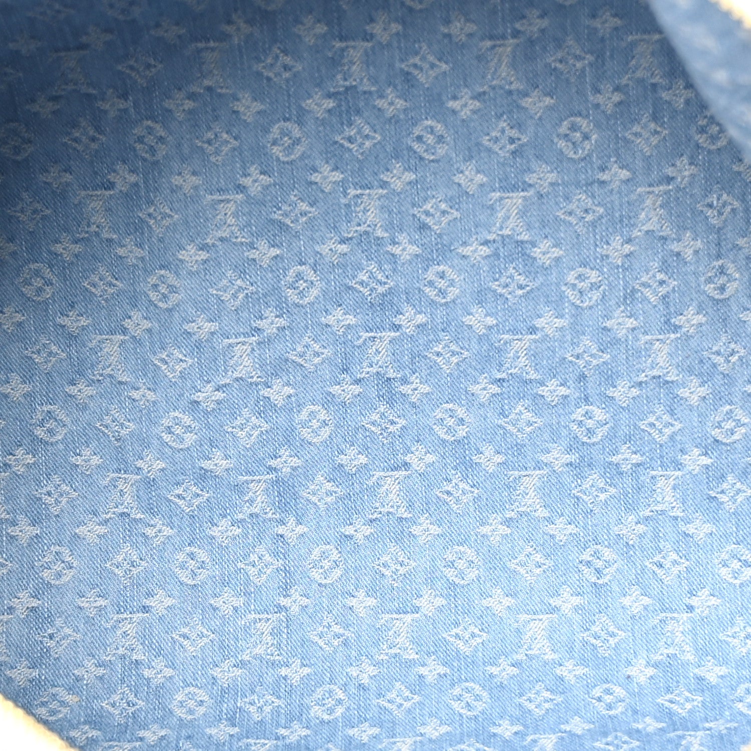 Louis Vuitton Denim Monogram Keepall Bandouliere 45 Sky Blue 4 of 8