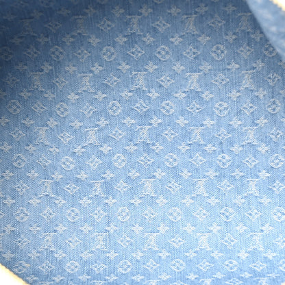 Louis Vuitton Denim Monogram Keepall Bandouliere 45 Sky Blue 4 of 8