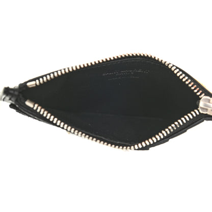 Saint Laurent Calfskin Paris Rainbow Patch Fragments Zip Pouch Card Holder Black 5 of 8