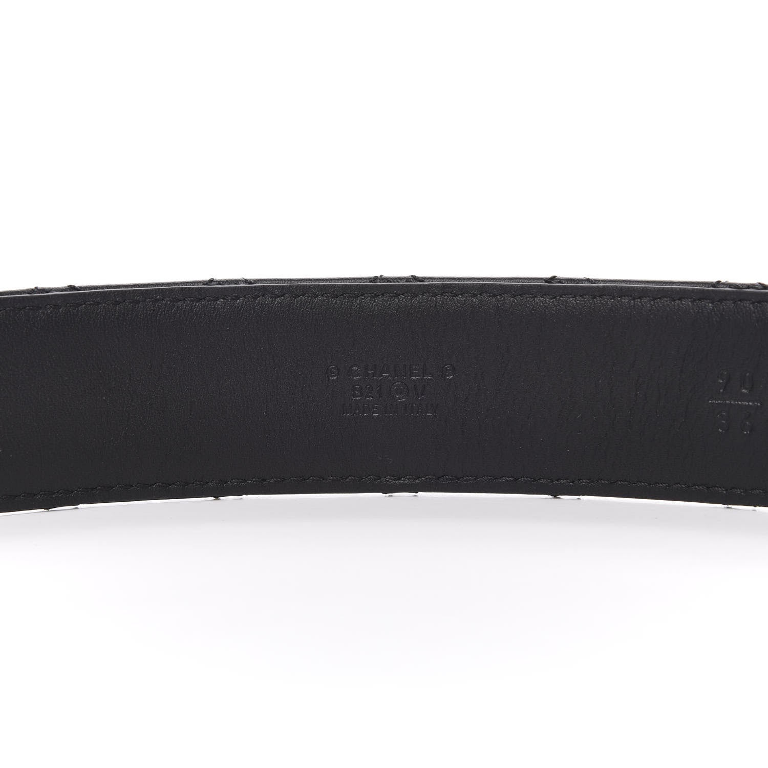 Chanel Lambskin Quilted CC Chain Belt 90 36 Black 5 of 8