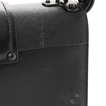 Prada City Calfskin Saffiano Cahier Bag Black 12 of 16