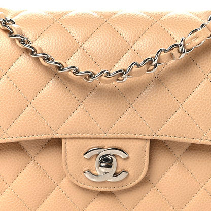 Chanel Caviar Quilted Small Double Flap Beige 8 of 10