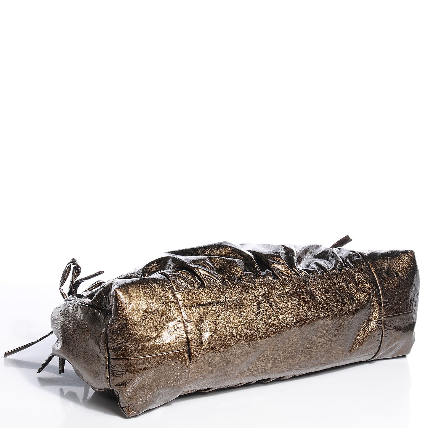 Patent Leather Medium Hysteria Top Handle Bag Gold