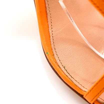 Bottega Veneta Lambskin Stretch Multi Strap 90mm Sandals 38.5 Tangerine 7 of 8