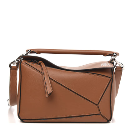 Loewe Calfskin Small Puzzle Bag Tan 1 of 8