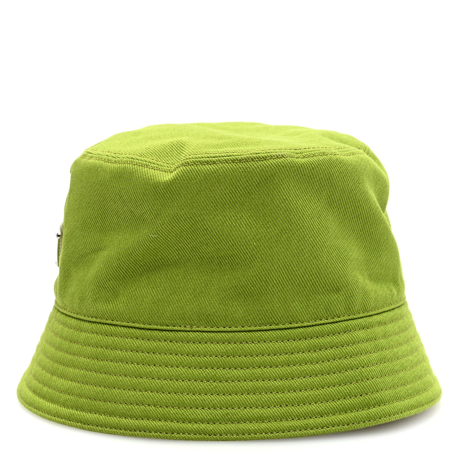 Prada Drill Nylon Metal Triangle Logo Mens Bucket Hat M Drill 5 of 9