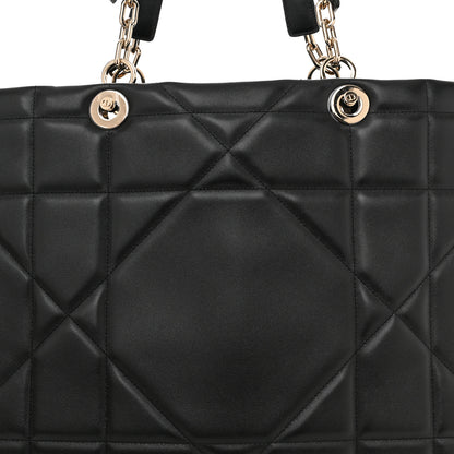 Christian Dior Calfskin Archicannage Medium Essential Tote Black 8 of 12