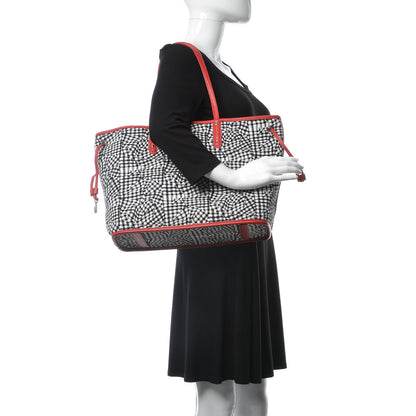 MCM Visetos Medium Liz Reversible Shopper Tote Ruby Red 2 of 11
