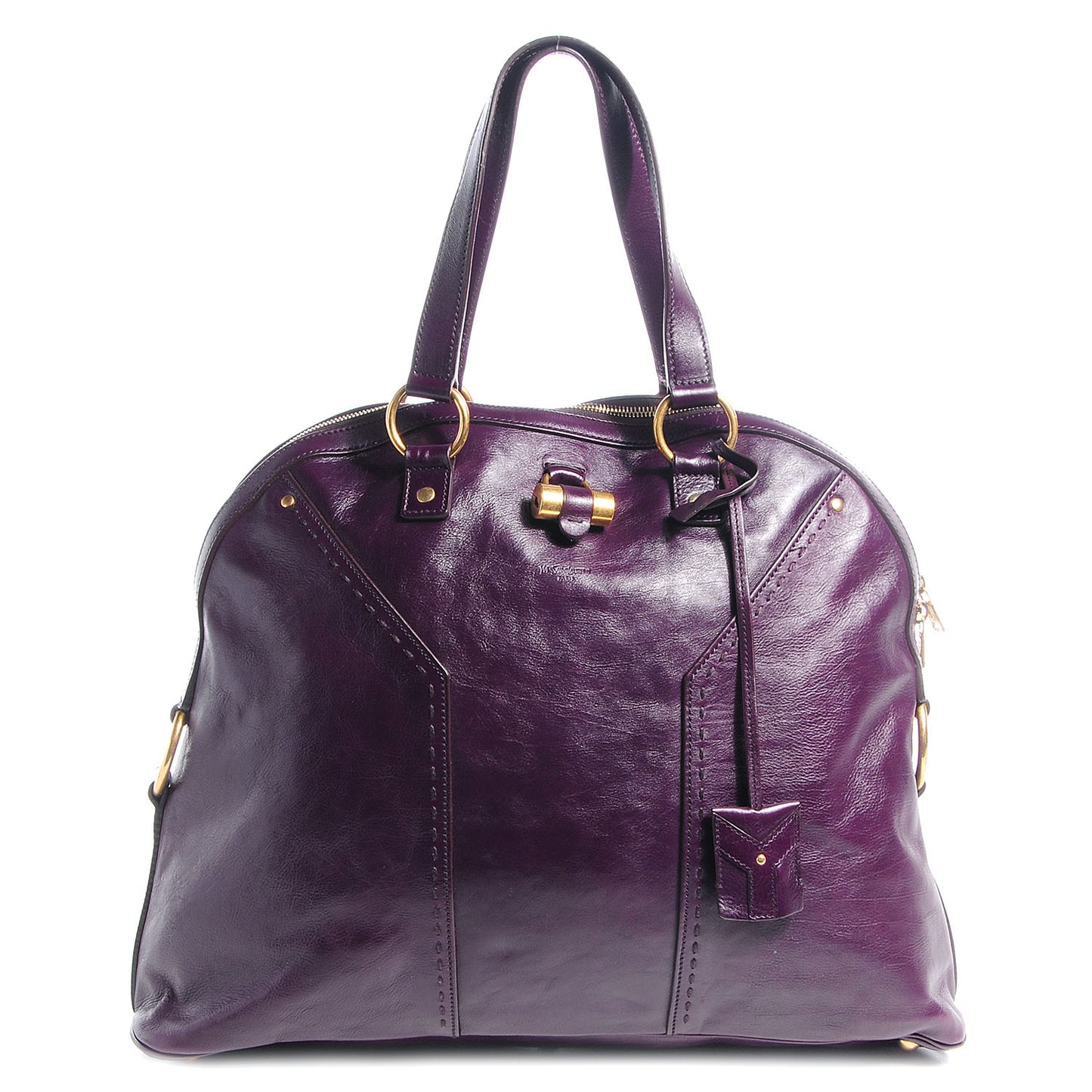 Leather Oversized Muse Purple