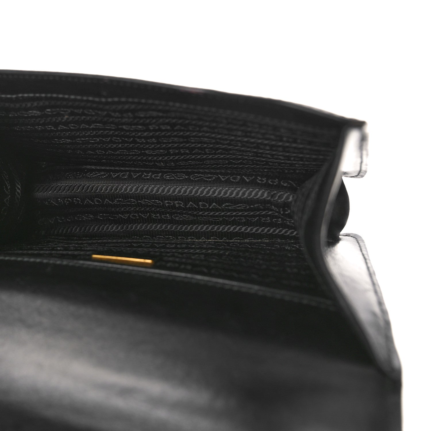 Prada Saffiano Soft Calfskin Chain Crossbody Bag Black 5 of 8