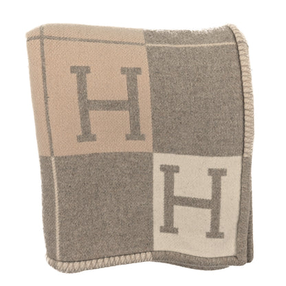 Hermes Wool Cashmere Avalon III Blanket Coco Camomille 1 of 3