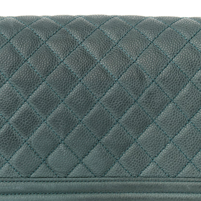 Chanel Caviar Quilted Medium Boy Flap Vert Fonce 16 of 20