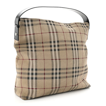Burberry Suede Check Hobo 3 of 17