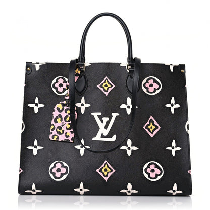 Louis Vuitton Monogram Giant Wild At Heart Onthego GM Black 1 of 17