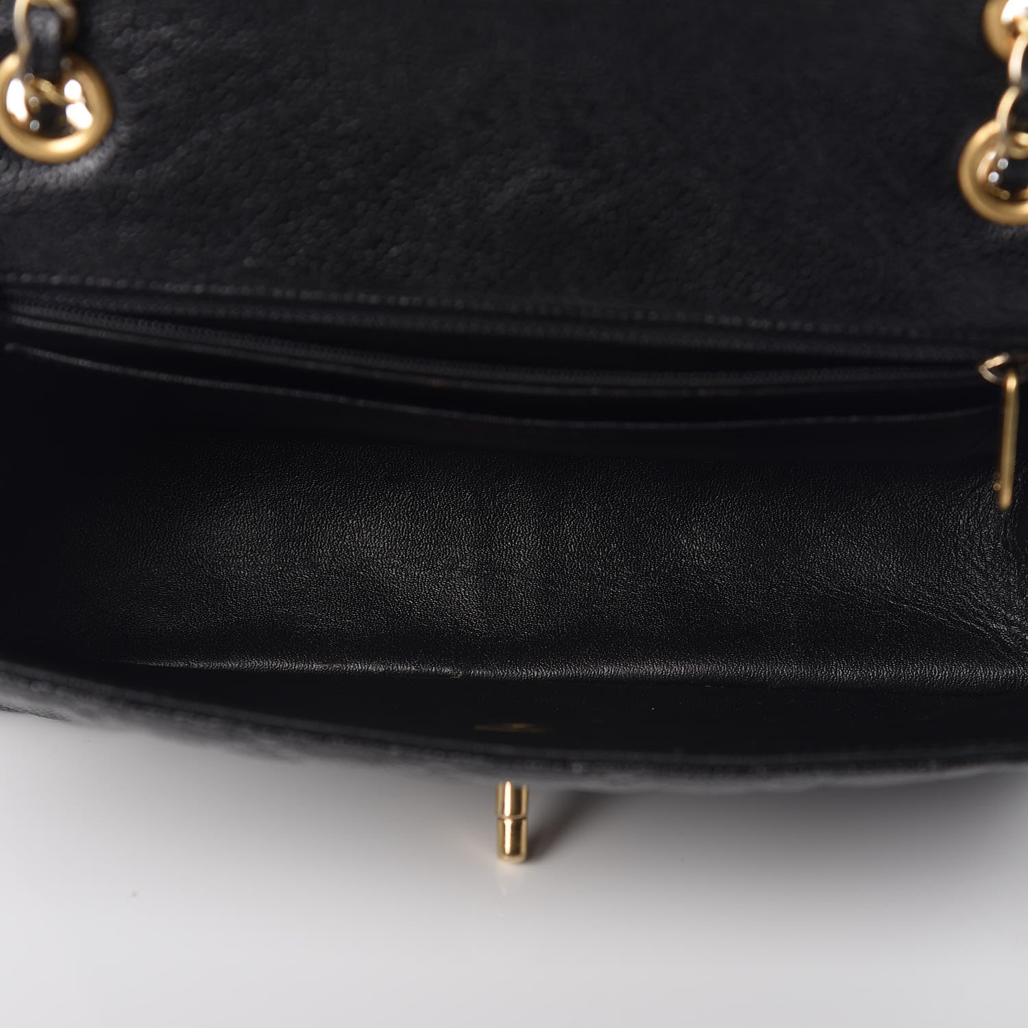 Chanel Crumpled Grained Calfskin Quilted Medium Single Flap Black 7 of 13