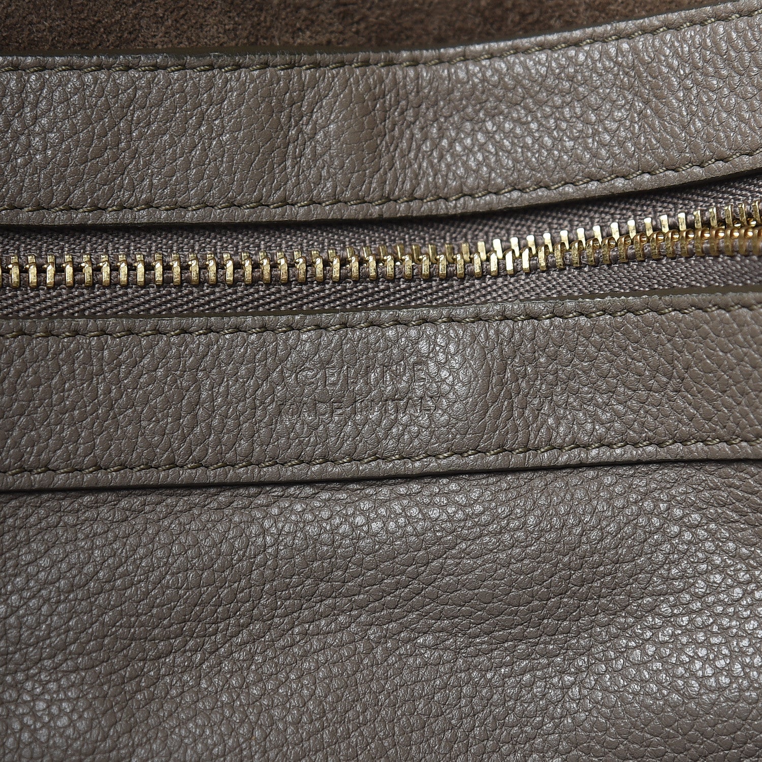 Celine Soft Grained Calfskin Medium Belt Cabas Phantom Taupe 7 of 20