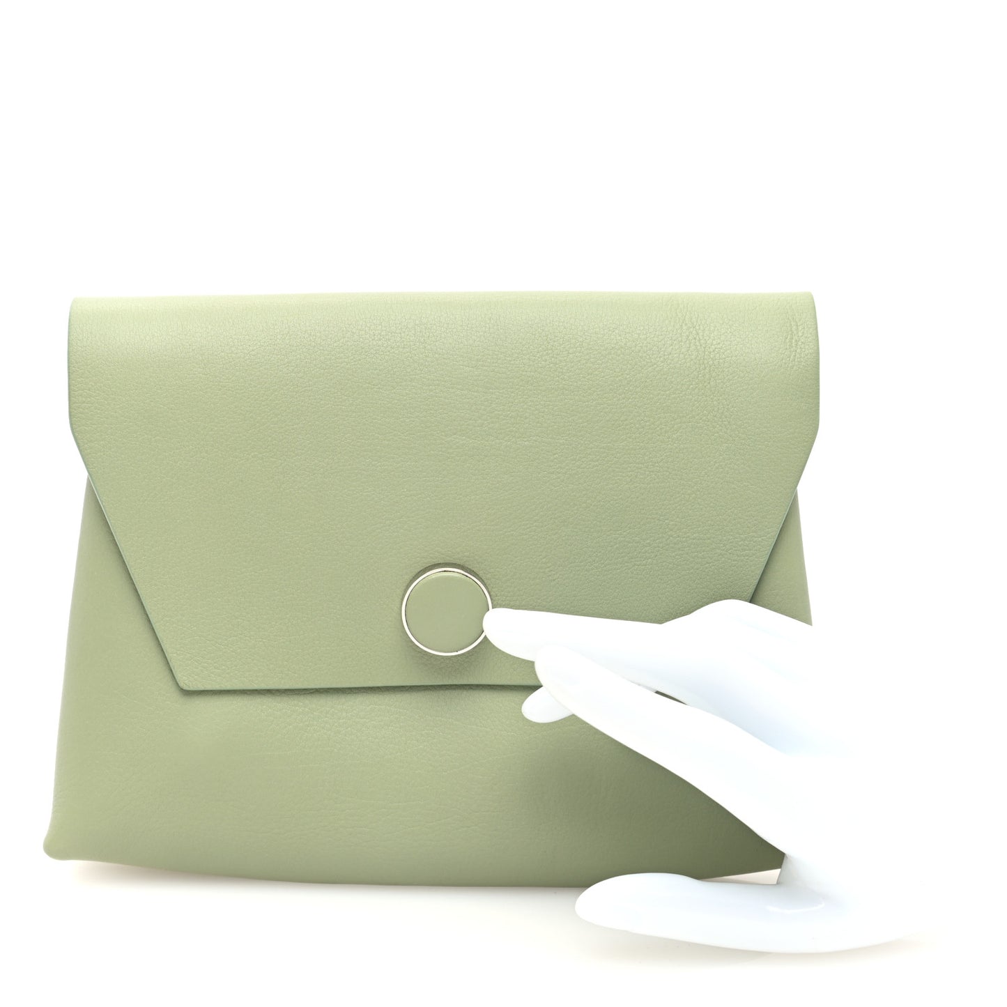 Lambskin Nu Twin Envelope Clutch Dusty Green